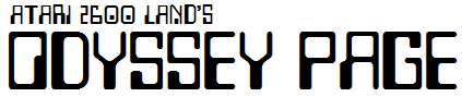 Atari 2600 Land's Odyssey Page